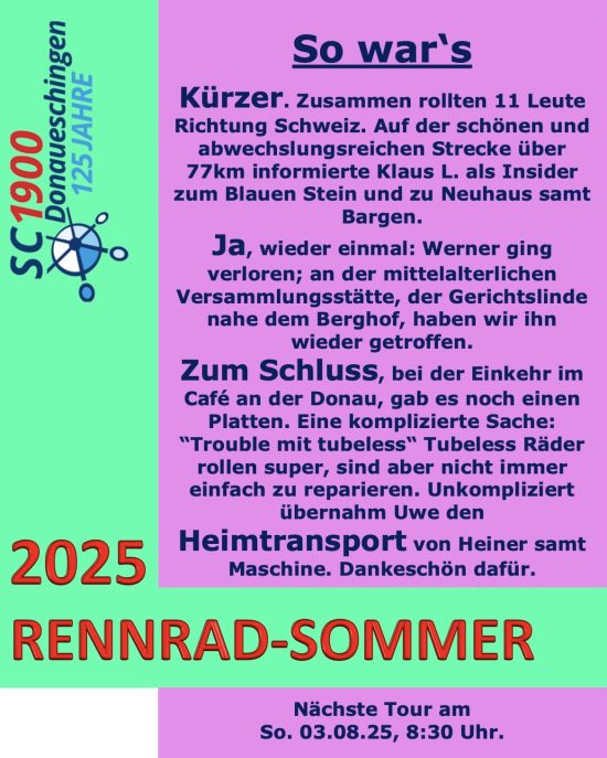 8-Tour-25 NEU sowars